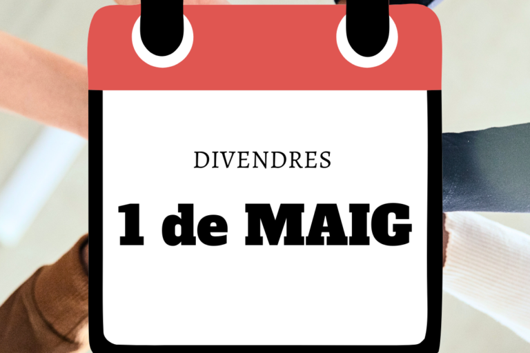 Divendres 1 de maig: festiu
