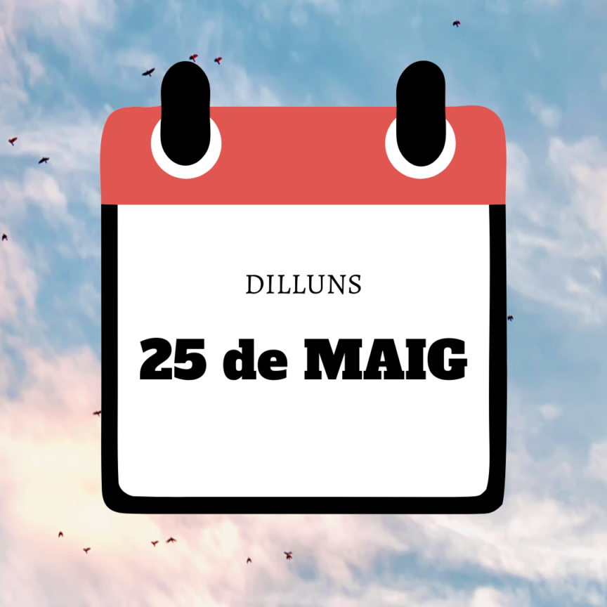25 de maig: festiu